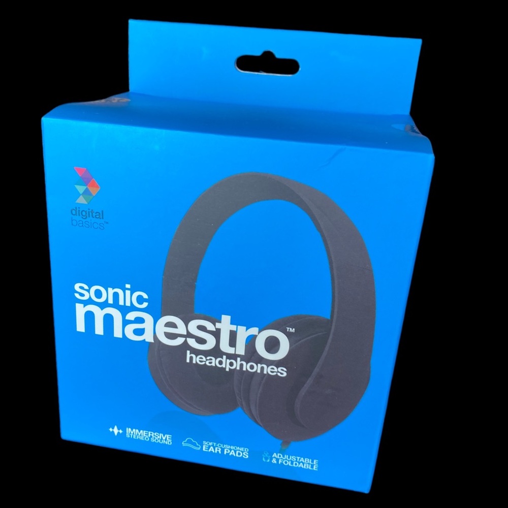 digital basics™ sonic maestro headphones with Immersive Stereo Sound